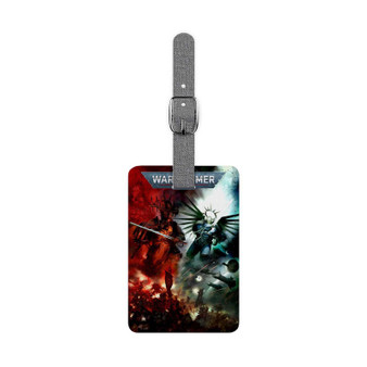 Warhammer 40 K Saffiano Polyester Rectangle White Luggage Tag
