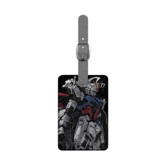 Aile strike freedom Saffiano Polyester Rectangle White Luggage Tag Label