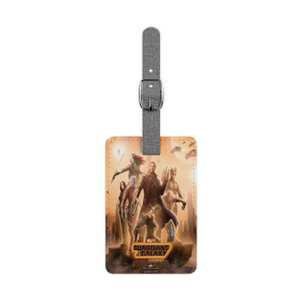 Guardians of The Galaxy Volume 3 Saffiano Polyester Rectangle White Luggage Tag Label