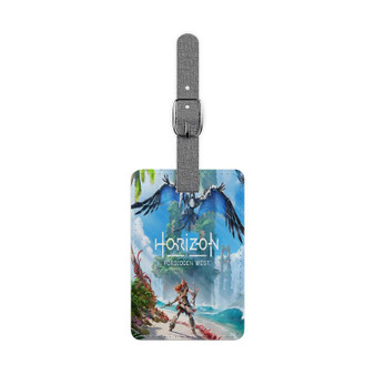 Horizon Forbidden West Saffiano Polyester Rectangle White Luggage Tag Label