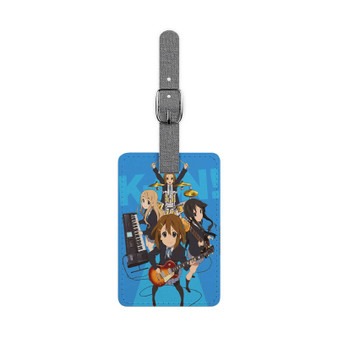 K On Anime Saffiano Polyester Rectangle White Luggage Tag Label