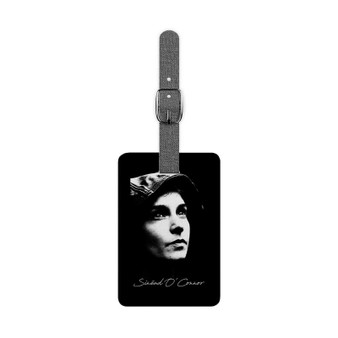 Sinead O Connor Poster Saffiano Polyester Rectangle White Luggage Tag Label