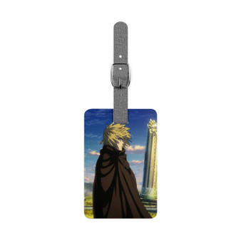 Thorfinn Karlsefni Vinland Saga Saffiano Polyester Rectangle White Luggage Tag Label