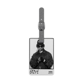 Eazy E Saffiano Polyester Rectangle White Luggage Tag Label