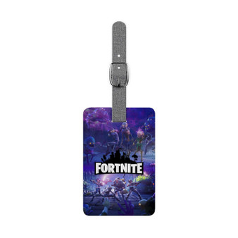 Fortnite Game Saffiano Polyester Rectangle White Luggage Tag Label