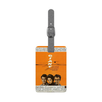Giant Movie 3 Saffiano Polyester Rectangle White Luggage Tag Label