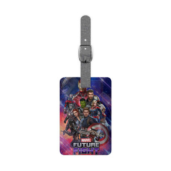 Marvel Future Fight Saffiano Polyester Rectangle White Luggage Tag Label