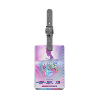 Pink 2023 Tour Saffiano Polyester Rectangle White Luggage Tag Label