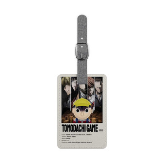 Tomodachi Game 2 Saffiano Polyester Rectangle White Luggage Tag Label