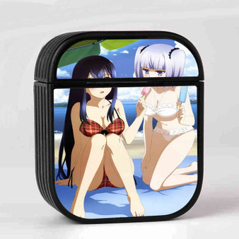 Brynhildr in the Darkness Sexy Neko Kuroha Case for AirPods Sublimation Hard Plastic Glossy