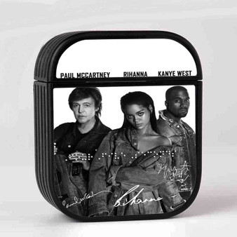 Paul Mc Cartney Rihanna Kanye West Case for AirPods Sublimation Hard Plastic Glossy