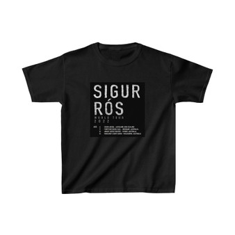 Sigur Ros World Tour 2022 Kids T-Shirt Unisex Clothing Heavy Cotton Tee