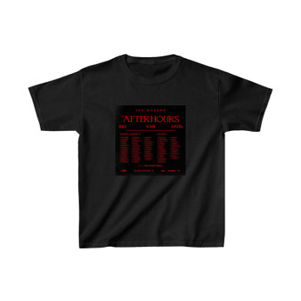 The Weeknd After Hours Tour 2022 Kids T-Shirt Unisex Clothing Heavy Cotton Tee