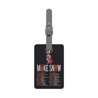 Miike Snow Concert Saffiano Polyester Rectangle White Luggage Tag Label