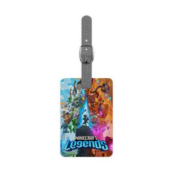 Minecraft Legends Saffiano Polyester Rectangle White Luggage Tag Label