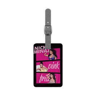 Nicki Minaj Pink Friday Saffiano Polyester Rectangle White Luggage Tag Label