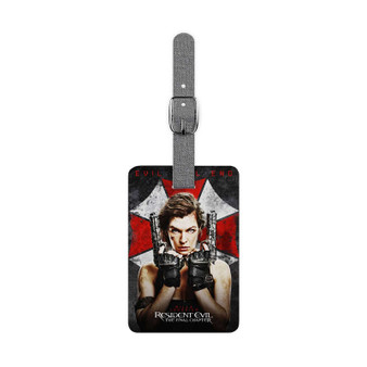 Resident Evil The Final Chapter Saffiano Polyester Rectangle White Luggage Tag Label