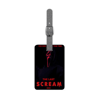 Scream 6 Saffiano Polyester Rectangle White Luggage Tag Label