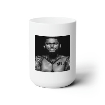 Dave East White Ceramic Mug 15oz Sublimation With BPA Free