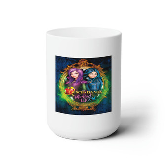 Descendants Wicked World White Ceramic Mug 15oz Sublimation With BPA Free