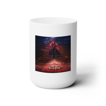 Doctor Strange In The Multiverse Of Madness Wanda 2 White Ceramic Mug 15oz Sublimation With BPA Free