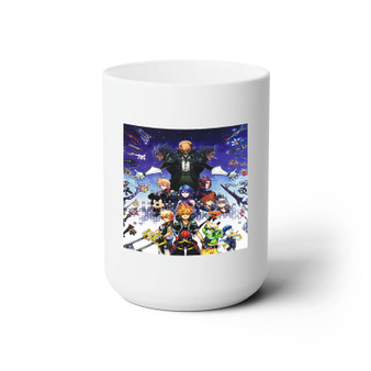 Kingdom Hearts Video Game White Ceramic Mug 15oz Sublimation With BPA Free