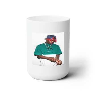 Lil Yachty Rap Music White Ceramic Mug 15oz Sublimation With BPA Free