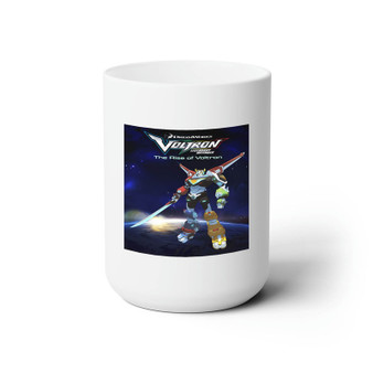 Voltron Legendary Defender The Rise of Voltron White Ceramic Mug 15oz Sublimation With BPA Free