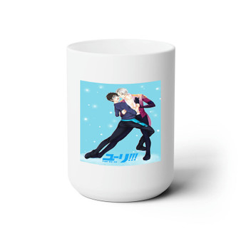 Yuri on Ice Victuri White Ceramic Mug 15oz Sublimation With BPA Free