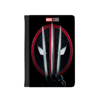 Deadpool 3 PU Faux Leather Passport Black Cover Wallet Holders Luggage Travel