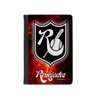 Renegades Baseball PU Faux Leather Passport Black Cover Wallet Holders Luggage Travel