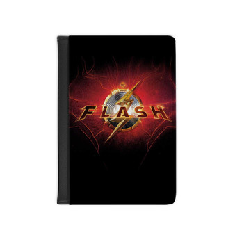 The Flash 2023 PU Faux Leather Passport Black Cover Wallet Holders Luggage Travel