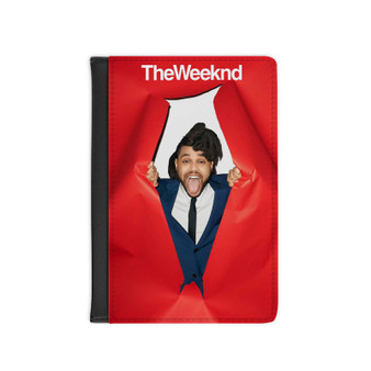 The Weeknd Music PU Faux Leather Passport Black Cover Wallet Holders Luggage Travel