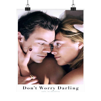 Don t Worry Darling Movie Art Print Satin Silky Poster for Home Decor