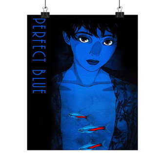 Perfect Blue Art Print Satin Silky Poster for Home Decor