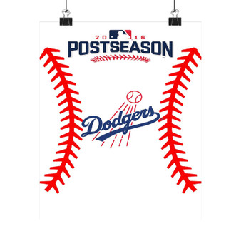 Postseason 2016 LA Dodgers Art Print Satin Silky Poster for Home Decor