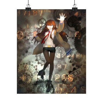 Steins Gate Art Print Satin Silky Poster for Home Decor