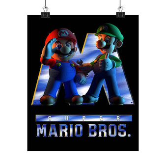 The Super Mario Bros Movie Art Print Satin Silky Poster for Home Decor
