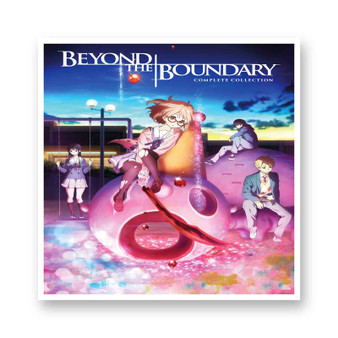 Beyond The Boundary White Transparent Vinyl Glossy Kiss-Cut Stickers