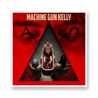 Machine Gun Kelly Alpha Omega White Transparent Vinyl Glossy Kiss-Cut Stickers