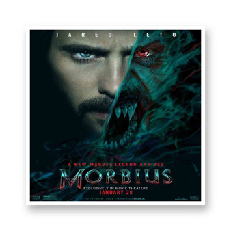 Morbius White Transparent Vinyl Glossy Kiss-Cut Stickers