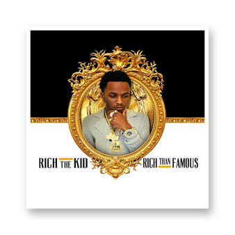 Rich The Kid White Transparent Vinyl Glossy Kiss-Cut Stickers