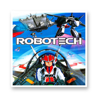 Robotech Newest White Transparent Vinyl Glossy Kiss-Cut Stickers