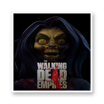 The Walking Dead Empires 2 White Transparent Vinyl Glossy Kiss-Cut Stickers