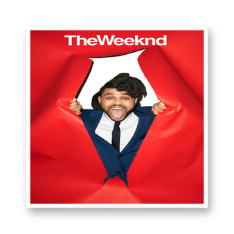 The Weeknd Music White Transparent Vinyl Glossy Kiss-Cut Stickers