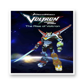 Voltron Legendary Defender The Rise of Voltron White Transparent Vinyl Glossy Kiss-Cut Stickers