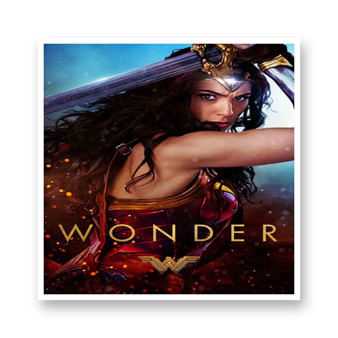 Wonder Woman DC Comics 2017 2 White Transparent Vinyl Glossy Kiss-Cut Stickers