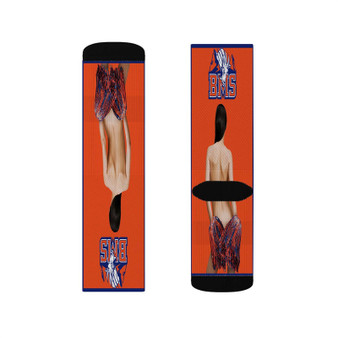 Blue Mountain State Polyester Sublimation Socks Unisex Regular Fit White