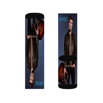 Shawn Mendes Music Polyester Sublimation Socks Unisex Regular Fit White