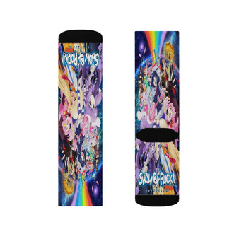 Show By Rock Polyester Sublimation Socks Unisex Regular Fit White